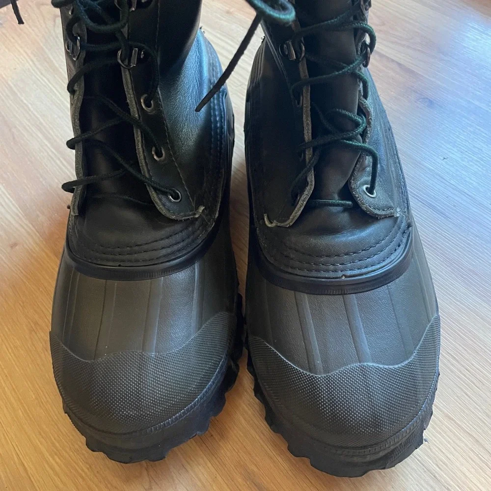 LaCrosse Outdoorsman Boots Rubber‎ Leather Steel Shank Men 9 Waterproof Gorpcore